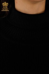 14GG Corespun Produced Knitwear Turtleneck Women's Clothing - 30229 | Real Textile - Thumbnail