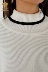 14GG Corespun Produced Knitwear Turtleneck Women's Clothing - 30229 | Real Textile - Thumbnail