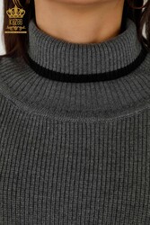 14GG Corespun Produced Knitwear Turtleneck Vêtements pour femmes - 30229 | Vrai textile - Thumbnail