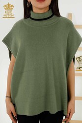 14GG Corespun Produced Knitwear Turtleneck Vêtements pour femmes - 30229 | Vrai textile - Thumbnail