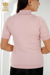 14GG Corespun Produced Knitwear Stand Up Collar Ropa de mujer Fabricante - 30119 | Textiles reales - Thumbnail