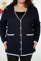 14GG Prodotto in viscosa Elite Cardigan in maglia con bottoni in madreperla Produttore di abbigliamento femminile - 30148 | Tessuto reale - Thumbnail