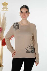 14GG Viscose Produced Elite Knitwear - Crew Neck - Women's Clothing Manufacturer - 16940 | Real Textile - Thumbnail