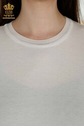 14GG Produced Viscose Elite Knitwear Crew Neck - Women's Clothing Manufacturer - 30359 | Real Textile - Thumbnail