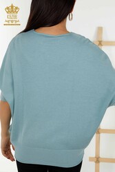 14GG Produced Viscose Elite Knitwear - Basic - With Logo -Women's Clothing - 30241 | Real Textile - Thumbnail