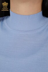 14GG Produced Viscose Elite Knitwear Ropa de mujer con cuello alzado - 16168 | Textiles reales - Thumbnail