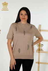 14GG Produced Viscose Elite Knitwear Fabricante de ropa de mujer con cuello alto - 16929 | Textiles reales - Thumbnail