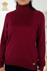 14GG Viscose Produced Elite Knitwear - Turtleneck - Women's Clothing Manufacturer - 11122 | Real Textile - Thumbnail