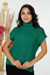 14GG Produced Viscose Elite Knitwear Sweater Piedra bordada Fabricante de ropa de mujer - 30097 | Textiles reales - Thumbnail