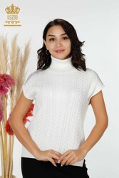 14GG Product Viscose Elite Knitwear Pull Stone Brodé Fabricant de vêtements pour femmes - 30097 | Vrai textile - Thumbnail