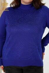 14GG Produit Viscose Elite Knitwear Stone Brodé Fabricant de vêtements pour femmes - 30018 | Vrai textile - Thumbnail