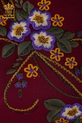 14GG produziert Viskose Elite Strickwaren Blumenstickerei Damenbekleidung Hersteller - 16811 | Echtes Textil - Thumbnail