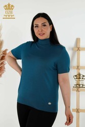 14GG Produzierte Viskose-Elite-Strickwaren mit Stehkragen für Damen – 16168 | Echtes Textil - Thumbnail