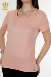 Realizzato con Tessuto in Viscosa Blusa - Manica Corta - Abbigliamento Donna - 79177 | Tessuto reale - Thumbnail