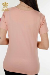 Realizzato con Tessuto in Viscosa Blusa - Manica Corta - Abbigliamento Donna - 79177 | Tessuto reale - Thumbnail