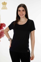 Realizzato con Tessuto in Viscosa Blusa - Manica Corta - Abbigliamento Donna - 79177 | Tessuto reale - Thumbnail