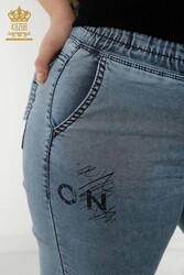 Fabricant de vêtements pour femmes avec des pantalons à taille élastique fabriqués avec du lycra tricoté - 3676 | Vrai textile - Thumbnail