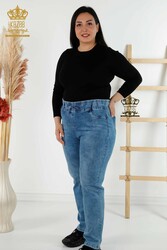 Fabricant de vêtements pour femmes avec des pantalons à taille élastique fabriqués avec du tissu tricoté en lycra - 3699 | Vrai textile - Thumbnail