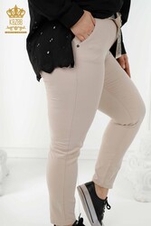 Realizzato con Lycra lavorato a maglia - Jeans - Cintura - Produttore di abbigliamento femminile - 3468 | Tessuto reale - Thumbnail