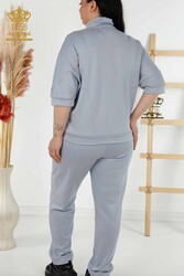 Scuba and Two Yarn Tracksuit Suit Short Sleeve Women's Clothing Manufacturer - 17547 | Real Textile - Thumbnail