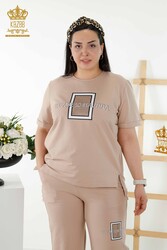 Scuba and Two Yarn Tracksuit Suit Short Sleeve Women's Clothing Manufacturer - 17548 | Real Textile - Thumbnail