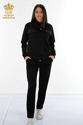 Scuba and Two Yarn Tracksuit Suit Two Pocket Women's Clothing Manufacturer - 17429 | Real Textile - Thumbnail