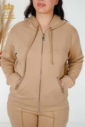 Scuba and Two Yarn Tracksuit Suit Zipper Pocket Women's Clothing Manufacturer - 17443 | Real Textile - Thumbnail