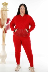 Scuba and Two Yarn Tracksuit Suit Hooded Women's Clothing Manufacturer - 16501 | Real Textile - Thumbnail