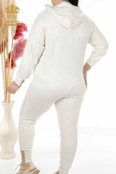 Scuba and Two Yarn Tracksuit Suit Hooded Women's Clothing Manufacturer - 16501 | Real Textile - Thumbnail