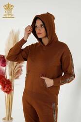 Scuba and Two Yarn Tracksuit Suit Hooded Women's Clothing Manufacturer - 16669 | Real Textile - Thumbnail