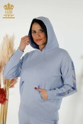 Scuba and Two Yarn Tracksuit Suit Hooded Women's Clothing Manufacturer - 16669 | Real Textile - Thumbnail