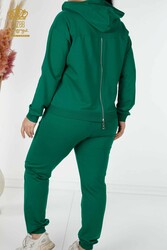 Scuba and Two Yarn Tracksuit Suit Hooded Women's Clothing Manufacturer - 17480 | Real Textile - Thumbnail