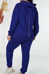 Scuba and Two Yarn Tracksuit Suit Hooded Women's Clothing Manufacturer - 17480 | Real Textile - Thumbnail