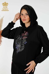 Scuba and Two Yarn Tracksuit Suit Hooded Women's Clothing Manufacturer - 17480 | Real Textile - Thumbnail