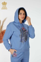 Scuba and Two Yarn Tracksuit Suit Hooded Women's Clothing Manufacturer - 17480 | Real Textile - Thumbnail