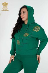 Scuba and Two Yarn Tracksuit Suit Hooded Women's Clothing Manufacturer - 17483 | Real Textile - Thumbnail