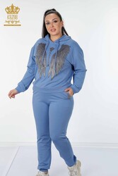 Scuba and Two Yarn Tracksuit Suit Hooded Women's Clothing Manufacturer - 17481 | Real Textile - Thumbnail