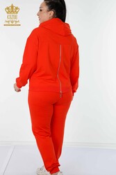 Scuba and Two Yarn Tracksuit Suit Hooded Women's Clothing Manufacturer - 17481 | Real Textile - Thumbnail