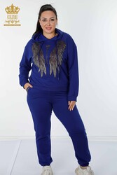 Scuba and Two Yarn Tracksuit Suit Hooded Women's Clothing Manufacturer - 17481 | Real Textile - Thumbnail