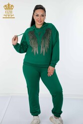 Scuba and Two Yarn Tracksuit Suit Hooded Women's Clothing Manufacturer - 17481 | Real Textile - Thumbnail