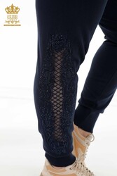 Scuba and Two Yarn Tracksuit Suit Stone Embroidered Women's Clothing Manufacturer - 16526 | Real Textile - Thumbnail