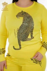 Scuba and Two Yarn Tracksuit Suit Tiger Pattern Women's Clothing Manufacturer - 16523 | Real Textile - Thumbnail