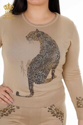 Scuba and Two Yarn Tracksuit Suit Tiger Pattern Women's Clothing Manufacturer - 16523 | Real Textile - Thumbnail