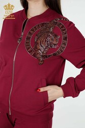 Scuba and Two Yarn Tracksuit Suit Tiger Pattern Women's Clothing Manufacturer - 17495 | Real Textile - Thumbnail