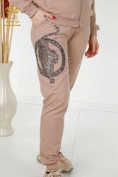 Scuba and Two Yarn Tracksuit Suit Tiger Pattern Women's Clothing Manufacturer - 17495 | Real Textile - Thumbnail