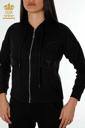 Scuba and Two Yarn Tracksuit Suit Zippered Women's Clothing Manufacturer - 17426 | Real Textile - Thumbnail