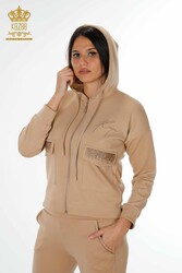 Scuba and Two Yarn Tracksuit Suit Zippered Women's Clothing Manufacturer - 17426 | Real Textile - Thumbnail