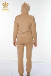 Scuba and Two Yarn Tracksuit Suit Zippered Women's Clothing Manufacturer - 17426 | Real Textile - Thumbnail