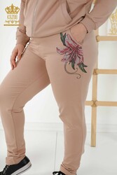 Scuba and Two Yarn Tracksuit Suit Zippered Women's Clothing Manufacturer - 17499 | Real Textile - Thumbnail