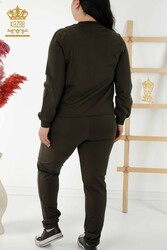 Scuba and Two Yarn Tracksuit Suit Zippered Women's Clothing Manufacturer - 17537 | Real Textile - Thumbnail